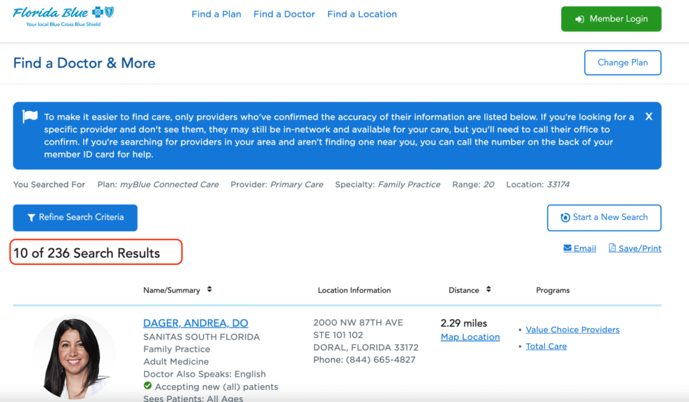 Proveedores de Servicios para Florida Blue 2022 Claro y Seguro!